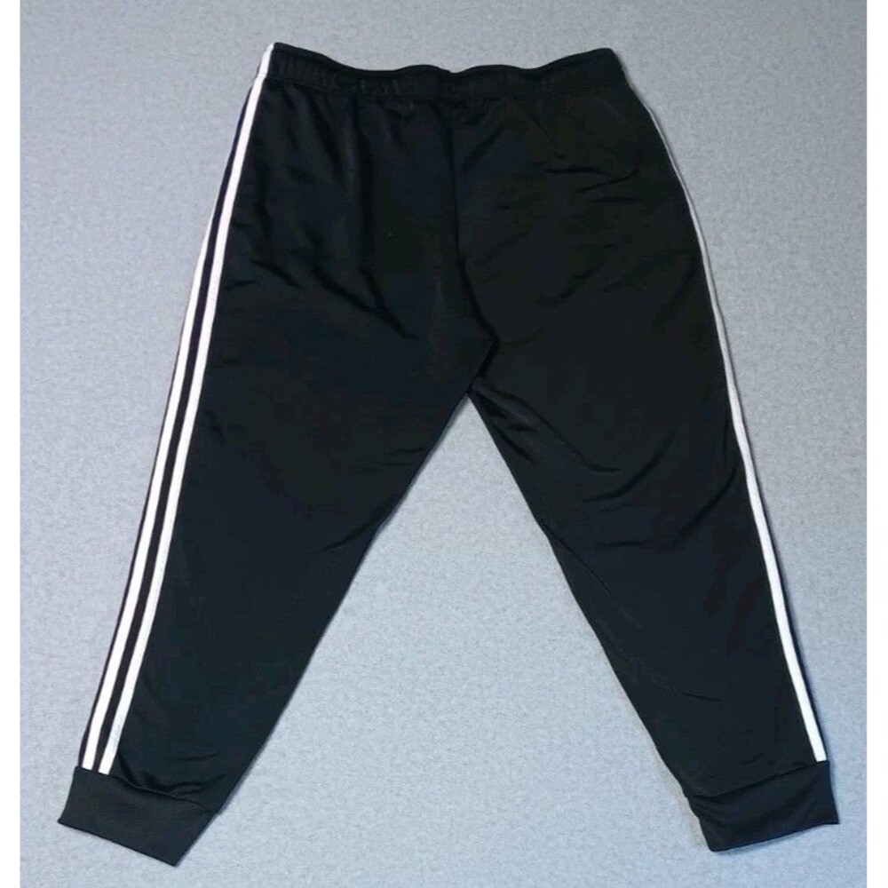 Adidas Primegreen 3 Stripe Tapered Jogger Track Pants 1X Black White Athleisure - Picture 12 of 12